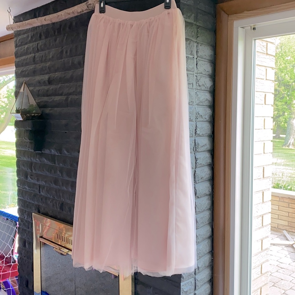 Long tulle skirt